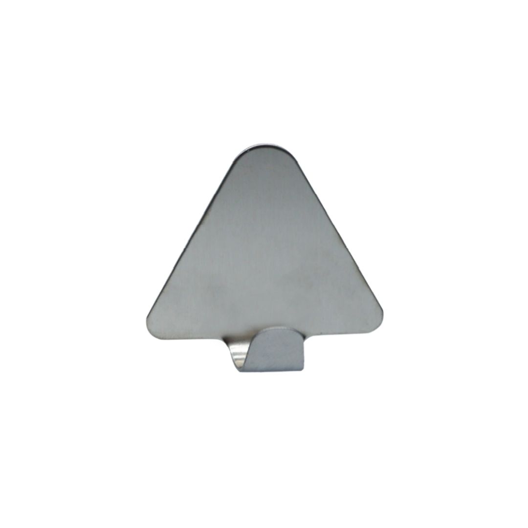 קולב הדבקה נירוסטה משולש