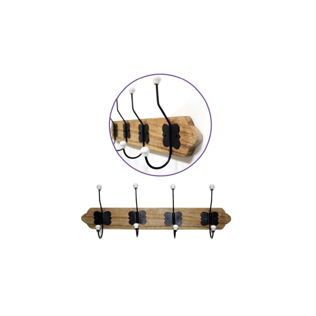 קולב עץ דקורטיבי פורצלן 09