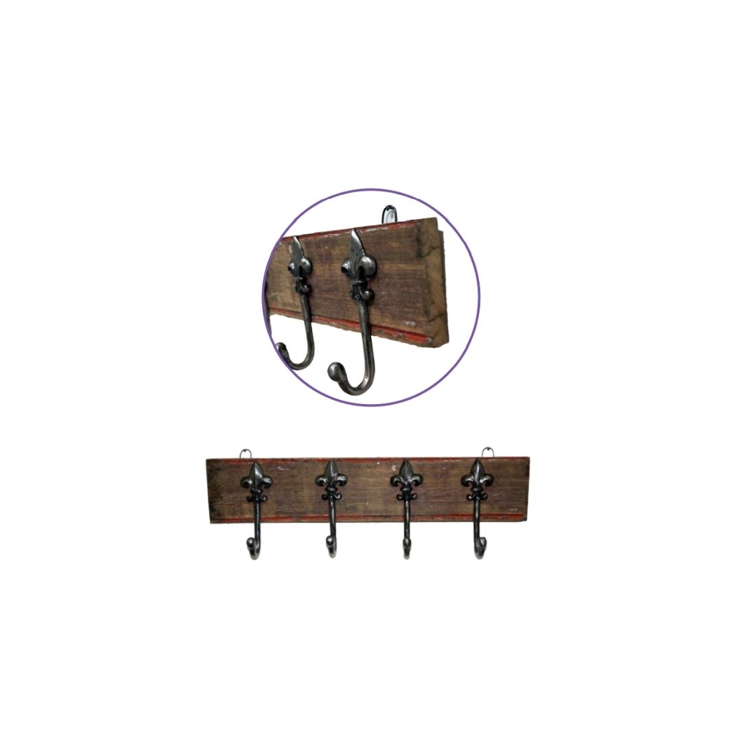 קולב עץ דקורטיבי טבעי 559