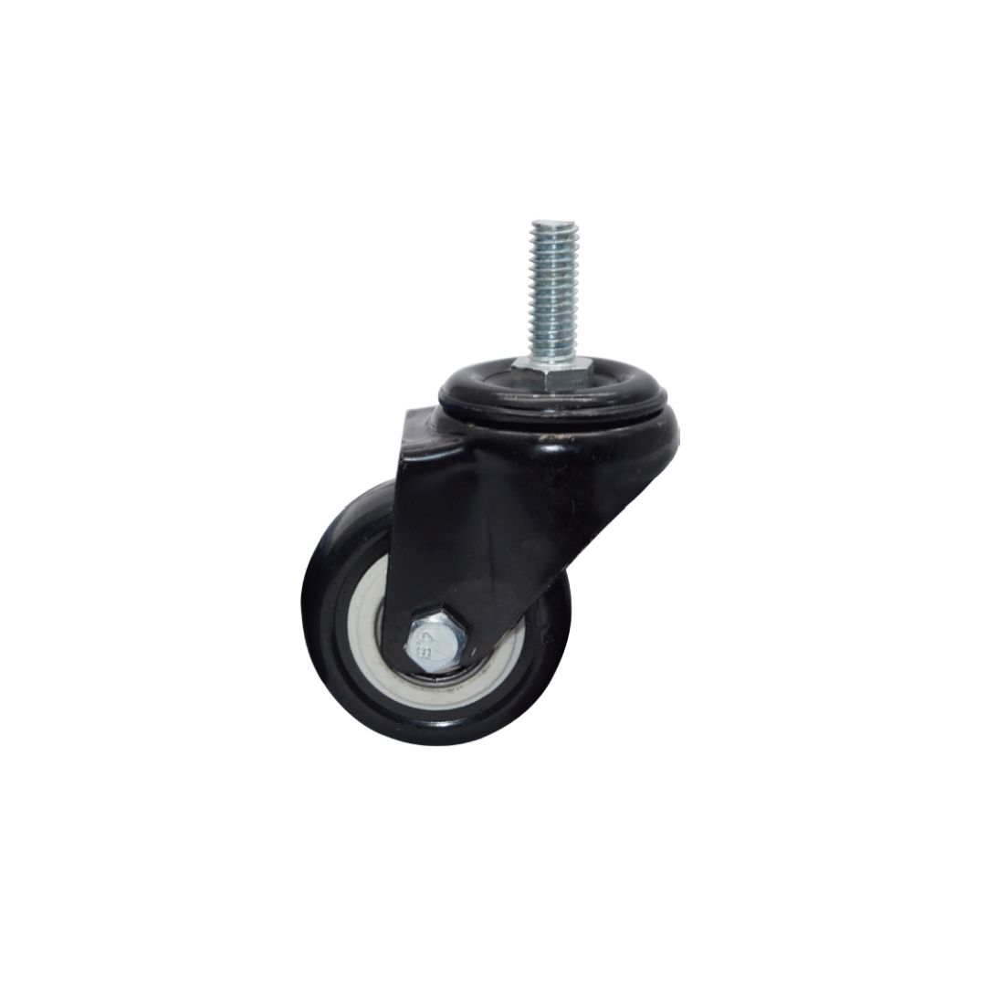 גלגל גומי שחור בורג