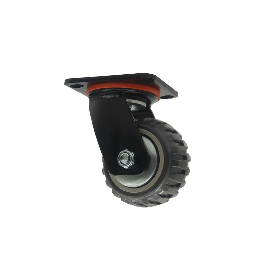 גלגל טרקטור מחורץ אפור