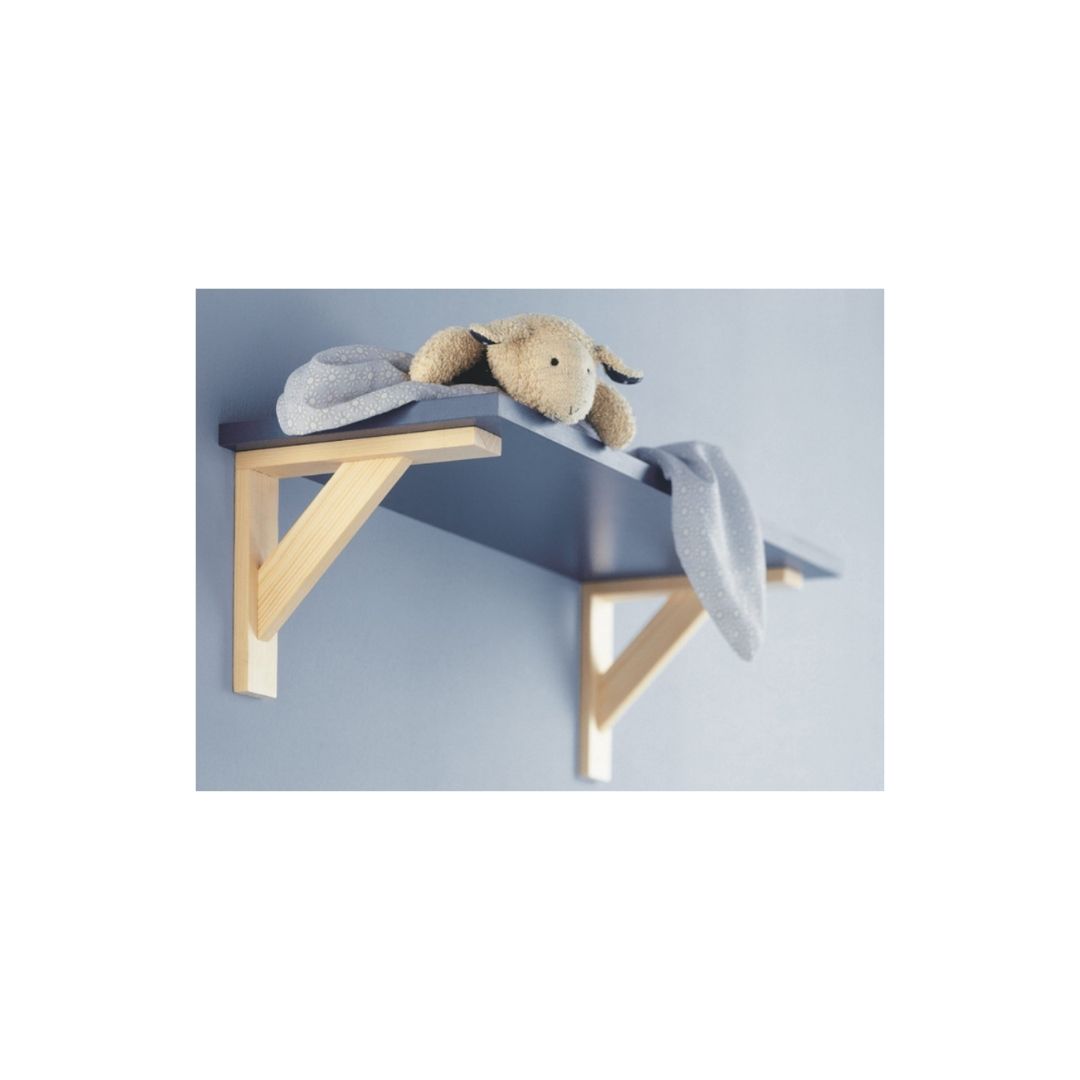 ⁦תומך מדף עץ אורן⁩ – תמונה ⁦2⁩