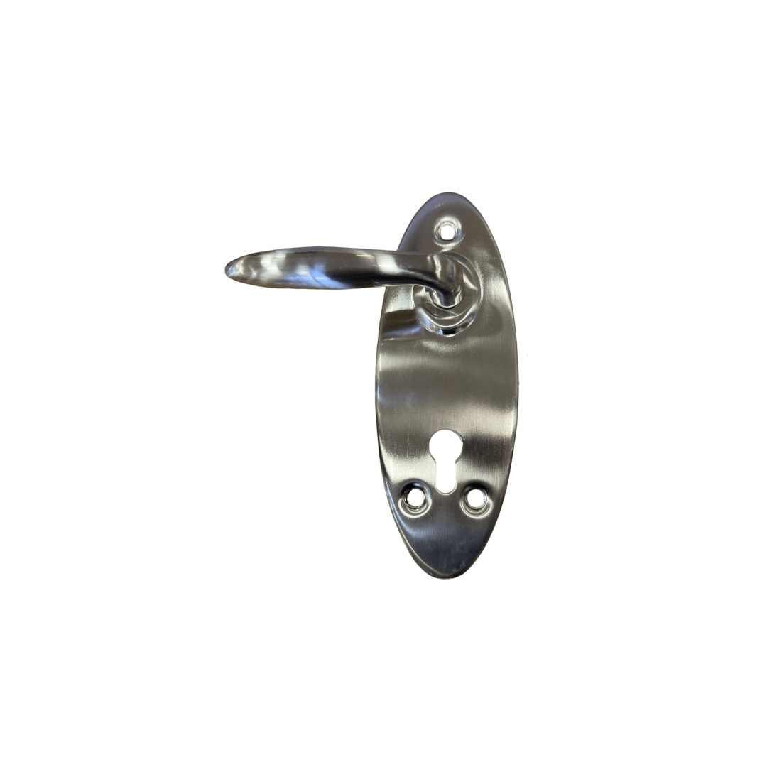 סט ידיות קומפלט לדלת רב בריח אובלי